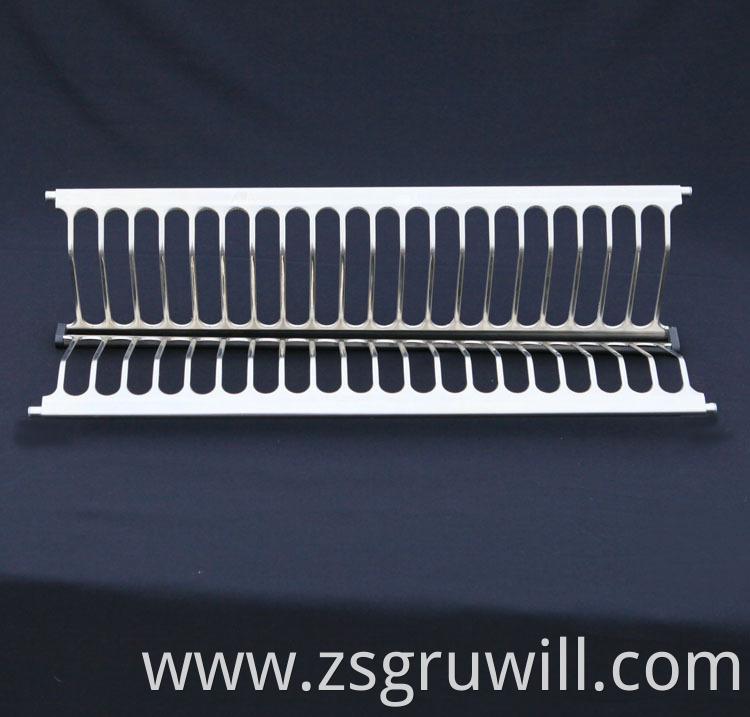 kitchen metal aluminum dish rack drainer over the sink dish drying rack with water tray